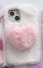 💖Fluffy Heart Phone Shells - Fall in Love with Your iPhone 15/15 pro