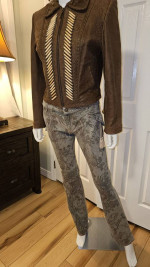 "WEST OF SANTA FE" Native American Leather Jacket was $4000.