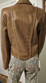 "WEST OF SANTA FE" Native American Leather Jacket was $4000.