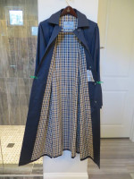 Women's Aqua5 Medium Designer Full Length Trenchcoat