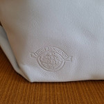 NEW with tags Stone Mountain white soft large leather handbag