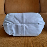 NEW with tags Stone Mountain white soft large leather handbag