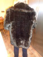 Black Faux Fur Coat     sz. 14