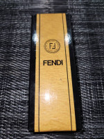 Fendi FF Zucca Logo Gold/Silver Key Chain
