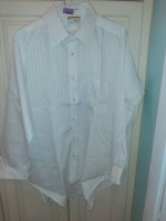 Men's LS White Shirt Sz 16 32 Vintage New in Wrap