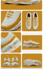 Nike Air Max 97 PRM Koi Gold Yellow Summit White DQ9011-100 size 13 mens