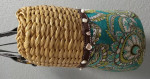 Vera Bradley XL Wicker-Body Tote Seashell-Trim NEVER USED! NEW