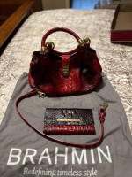 Brahmin Like New pocket book and wallet