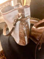 Vintage Brahmin Purse Shoulder Bags Cross Body Eric Javitz Purses