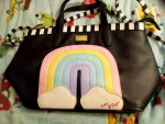 Betsey Johnson Handbag Tote Rainbow Themed