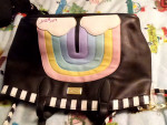 Betsey Johnson Handbag Tote Rainbow Themed
