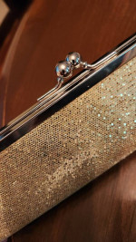 Elegant Sequin Gold Clutch