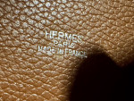 Womens brown leather tote.