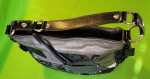 Coach Patchwork Black Grey & Silver Leather Purse Shoulder Tote