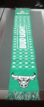 Chicago BULLS New Sga 2017 St. Patrick's Day Lucky Irish Green Scarf