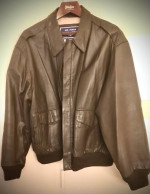 AIRBORNE AIRFORCE BROWN LEATHER JACKET XXL - MEN'S (REDUCED!)