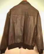 AIRBORNE AIRFORCE BROWN LEATHER JACKET XXL - MEN'S (REDUCED!)