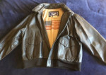 AIRBORNE AIRFORCE BROWN LEATHER JACKET XXL - MEN'S (REDUCED!)