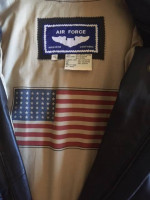 AIRBORNE AIRFORCE BROWN LEATHER JACKET XXL - MEN'S (REDUCED!)