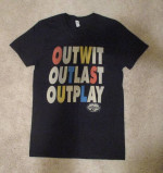 "OUTWIT, OUTLAST, OUTPLAY" Survivor T-SHIRT - NEW!