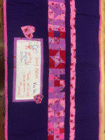 Red Hat Society items - clothing, pins, stationary, quilt, towels, etc