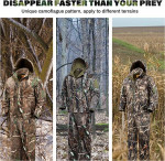 3XL Hunting Camo Outfit Jacket Pants Water Resistant Insulated