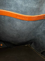 KMM & CO Navy Kodiak LEATHER TOTE