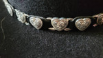 MOVING SALE! COWGIRL HAT BLACK WOOL W/SILVER HEARTS TRIM ALMOST NEW!