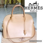 HERMES BOLIDE 35 Veau Graine Courchevel satchel Handbag