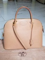 HERMES BOLIDE 35 Veau Graine Courchevel satchel Handbag