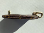 Louis Vuitton Monogram Zip Key Ring Pouch Coin Purse Mini Gold Chain