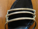 Gold Alberta Ferretti Slides – Size 7.5 M