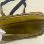 "NEW" SAREP + ROSE Rectangular Sage Green Leather Crossbody Handbag