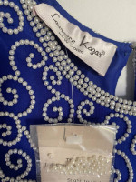Laurence Kazar Women's Bead-Embellished Silk Blouse - Size PM