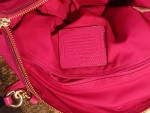 Coach Pink Fuchsia Pebbled Leather Kelsey Purse Satchel