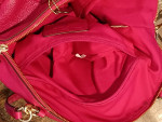 Coach Pink Fuchsia Pebbled Leather Kelsey Purse Satchel