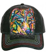 Dean Russo The Mountain Happy Wolf Baseball Cap Trucker’s Hat