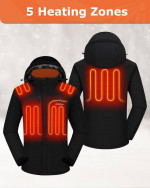 Venustas Men's Heated Jacket with Battery pack 7.4V, Windproof Electri