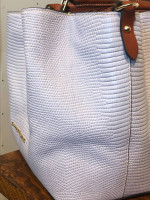 Dooney & Bourke Lizard Embossed Leather Large Barlow Tote