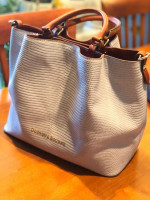 Dooney & Bourke Lizard Embossed Leather Large Barlow Tote