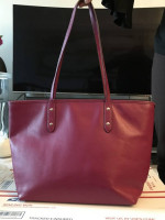 Coach City Zip Crossgrain Leather Zip Tote