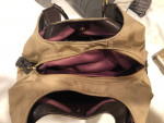 Coach Handbag beige with brown trim