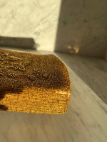 Gold Vintage glass bead evening purse