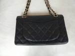 Authentic Chanel Caviar Quilted Small Double Flap Black