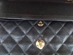 Authentic Chanel Caviar Quilted Small Double Flap Black