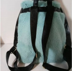 Betsey Johnson Faux Fur Hooded Narwhal Backpack