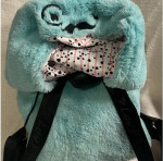 Betsey Johnson Faux Fur Hooded Narwhal Backpack