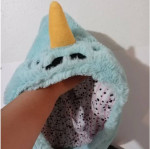Betsey Johnson Faux Fur Hooded Narwhal Backpack
