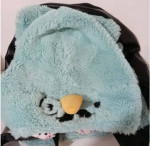 Betsey Johnson Faux Fur Hooded Narwhal Backpack
