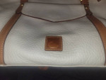 Dooney and Bourke Large White Pebble Grain Leather Purse/Tote + Wallet